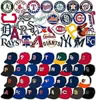 メジャーリーグ　MLB　メタリック　チームロゴ　レトロ　ステッカーセット メジャーリーグ MLB メタリック チームロゴ レトロ ステッカー